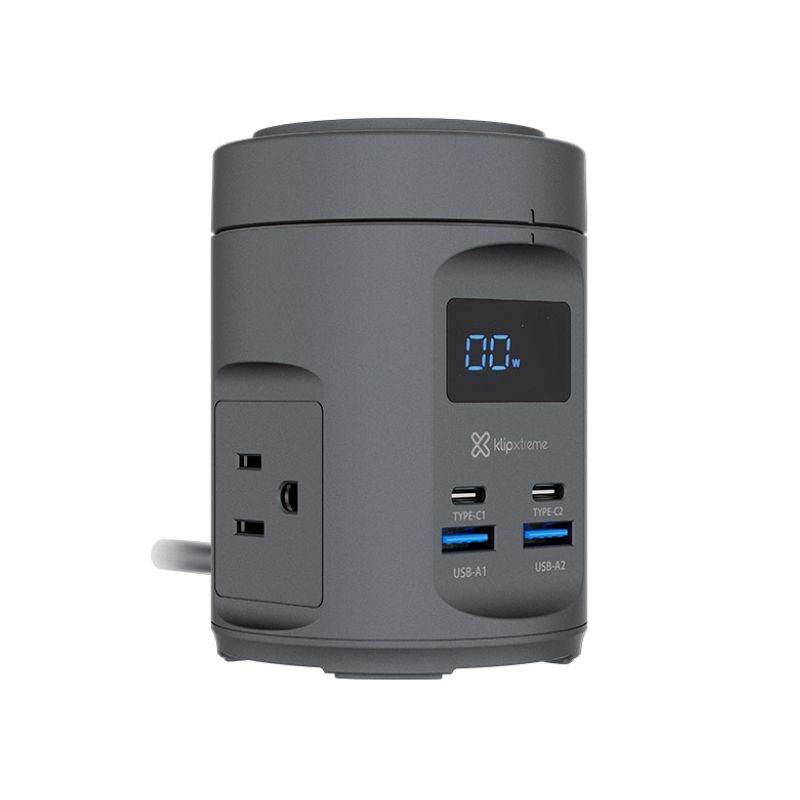 Estación de carga inalámbrica 7 en 1 Klip Xtreme PowerDesk Ultra KDC-700 Gris