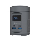 Estación de carga inalámbrica 7 en 1 Klip Xtreme PowerDesk Ultra KDC-700 Gris