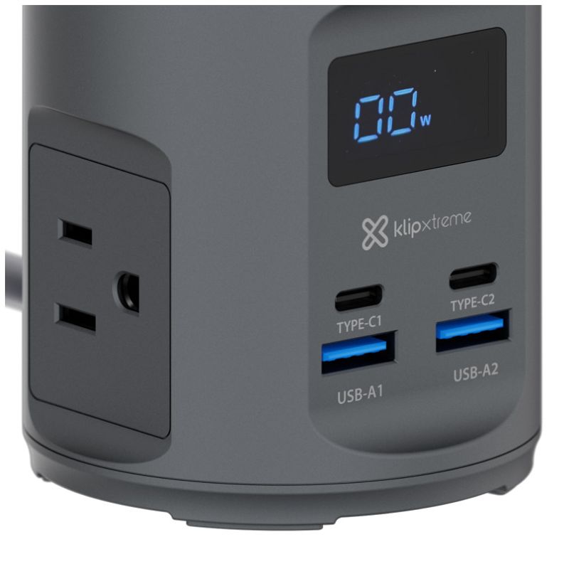 Estación de carga inalámbrica 7 en 1 Klip Xtreme PowerDesk Ultra KDC-700 Gris