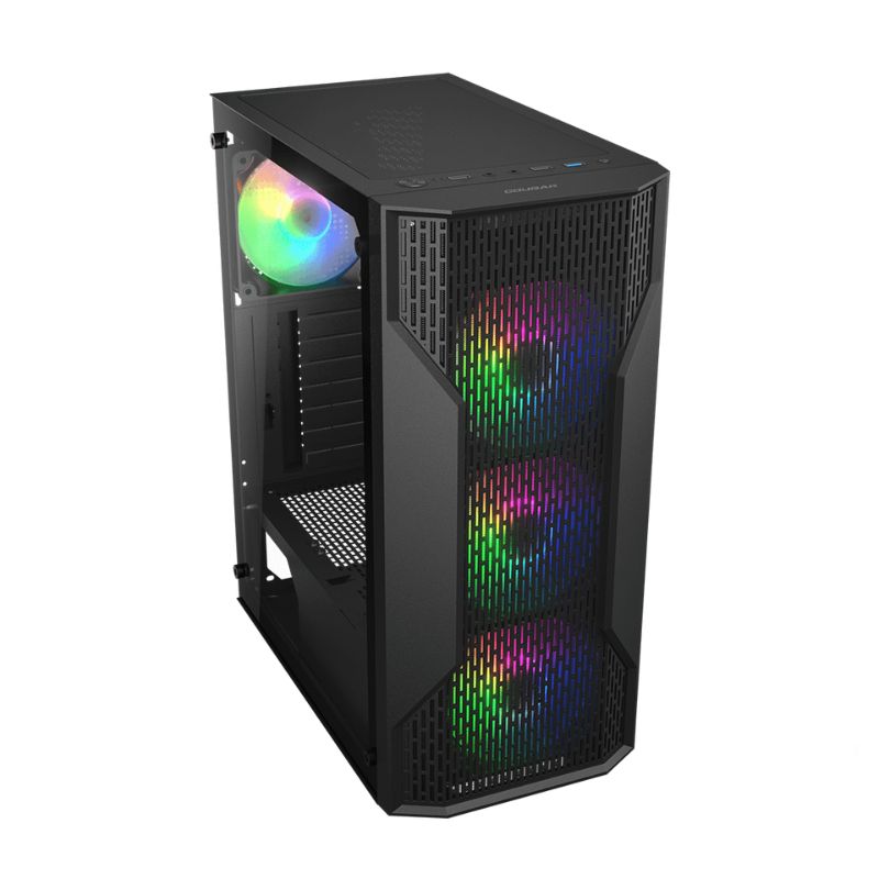 Case Gaming Cougar MX110 RGB Media Torre ATX Negro (Sin Fuente)