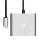 Adaptador Unno Tekno USB-C a HDMI HB1103GY Gris
