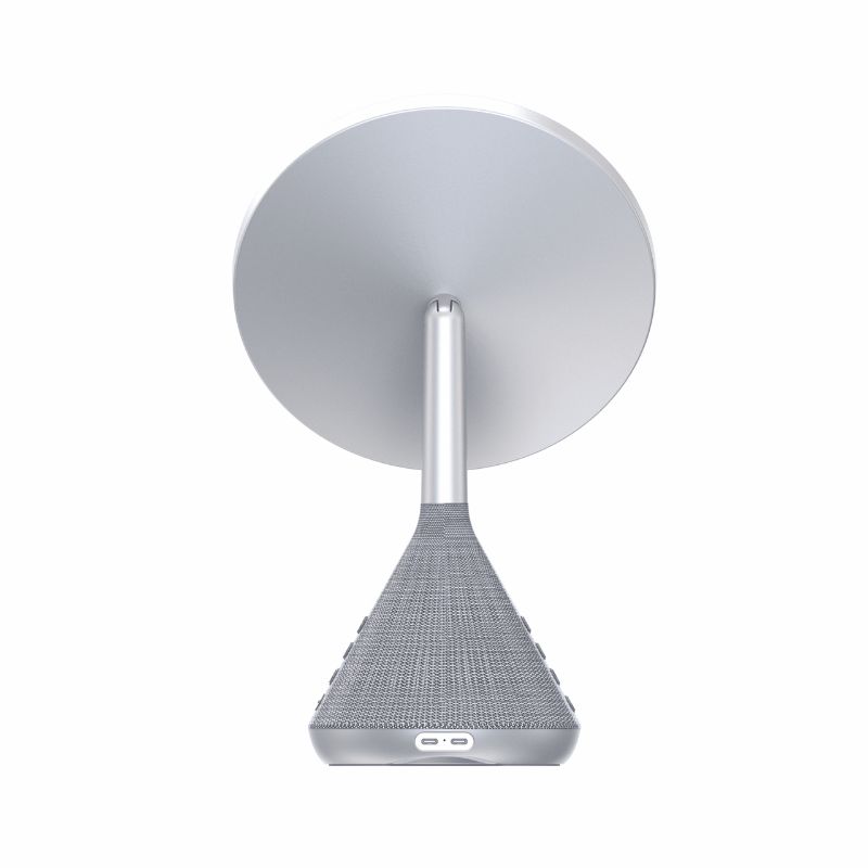 Bocina Bluetooth Unno Tekno SP9229GY Espejo Cargador Inalámbrico 5W Gris