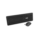 Teclado y Mouse Inalámbrico Unno Tekno Klass USB Negro Español