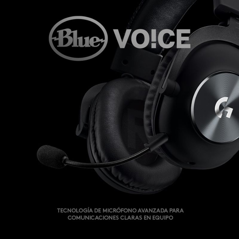 Audífonos tipo Headset Logitech G PRO X 3.5mm con Micrófono Negro