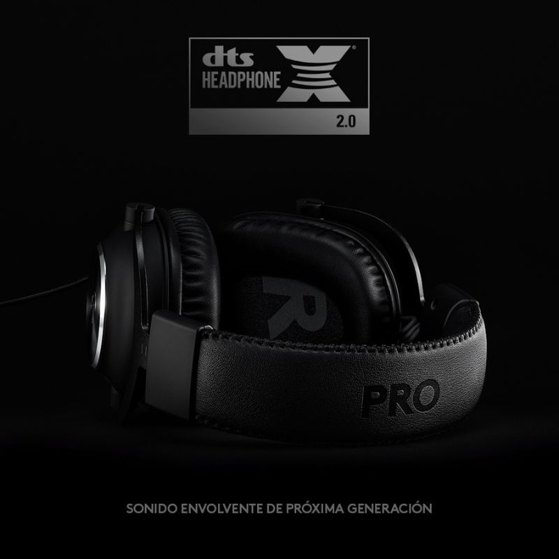 Audífonos tipo Headset Logitech G PRO X 3.5mm con Micrófono Negro