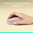 Mouse Inalámbrico Bluetooth Logitech Óptico M196 1000DPI Rosa
