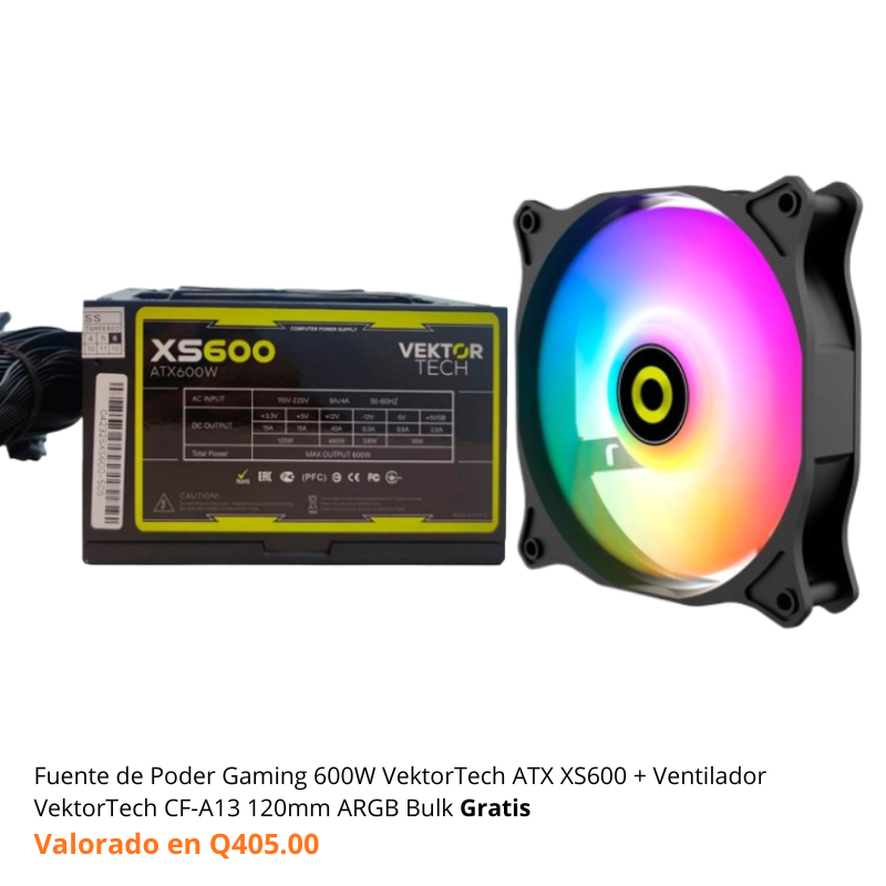 Case Gaming VektorTech QGM-570 Media Torre Vidrio Templado Micro-ATX Negro (Sin Fuente)