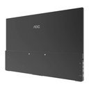 Monitor 15.6" AOC 16T20 1920x1080 IPS 60Hz Portátil Mini HDMI Negro