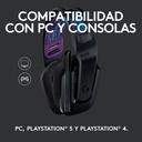 Audifonos tipo Headset Logitech G535 Lightspeed USB 3.5mm con Micrófono Negro