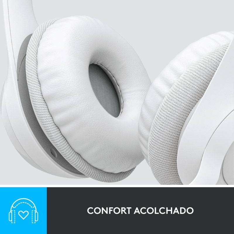 Audifonos tipo Headset Logitech H390 USB con Micrófono Blanco