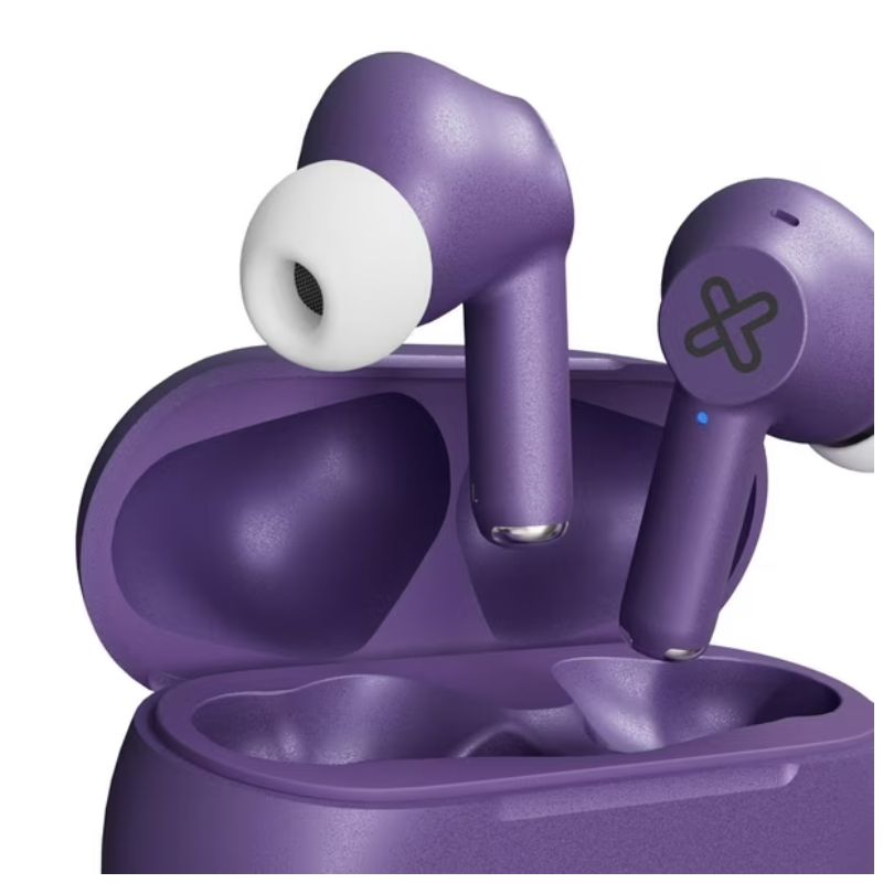 Audífonos In-Ear Klip Xtreme Buds-Fi Bluetooth con Micrófono (ENC) Purpura
