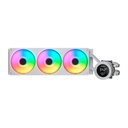 Enfriador líquido 360 mm Cougar Poseidon Vistek ARGB con display LCD IPS 1.9" digital blanco