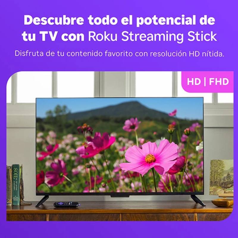 Dispositivo de streaming Roku Streaming Stick HD HDMI con control remoto por voz