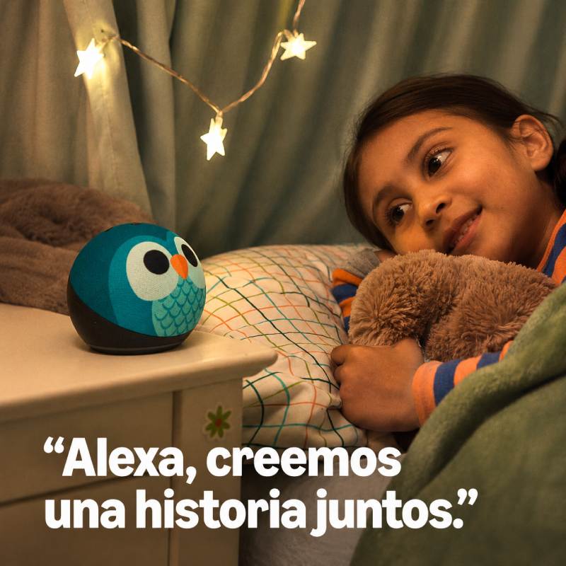 Bocina inteligente Amazon Echo Dot Kids con Alexa edición Fire Dragon