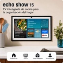 Pantalla Inteligente Amazon Echo Show 15 Full HD 15.6" con Alexa y Fire TV Negro