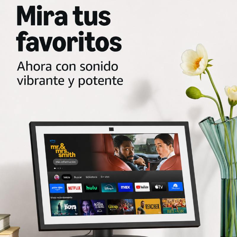 Pantalla Inteligente Amazon Echo Show 15 Full HD 15.6" con Alexa y Fire TV Negro