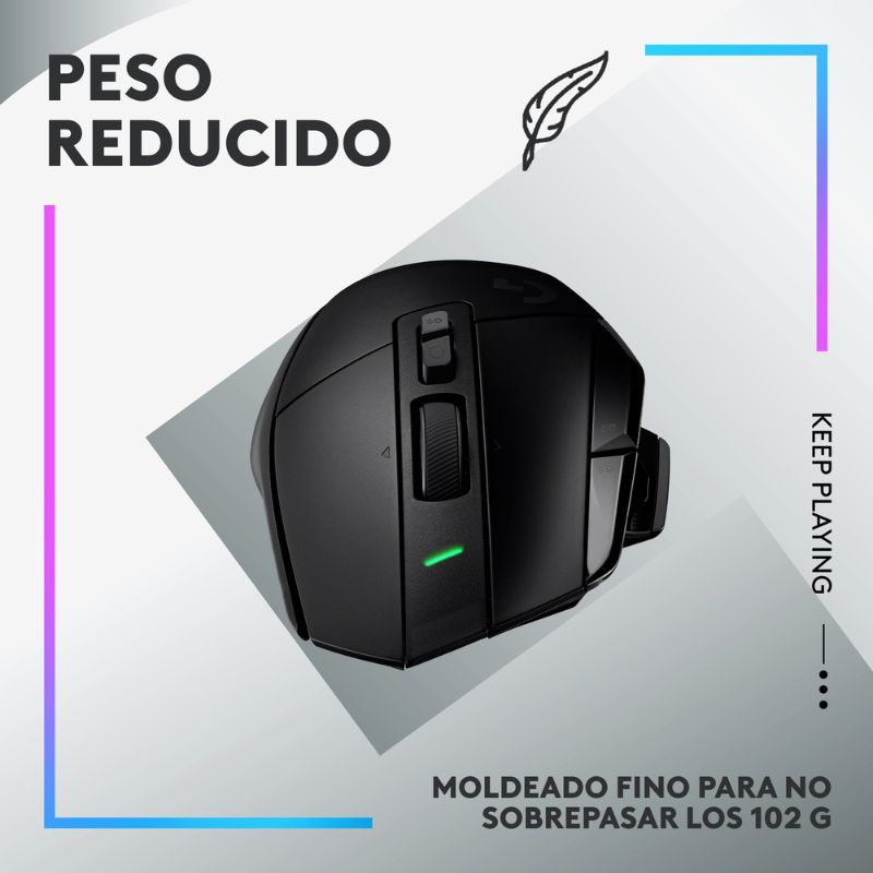 Mouse Alámbrico Logitech G502 X Óptico 25600DPI Negro