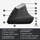 Mouse Inalámbrico Logitech MX Vertical Óptico 4000DPI Negro