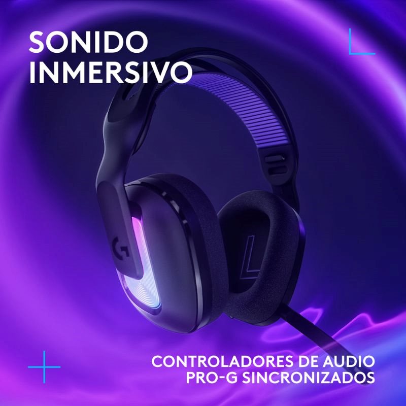 Audífonos Tipo Headset G522 Inalámbrico con Micrófono Negro