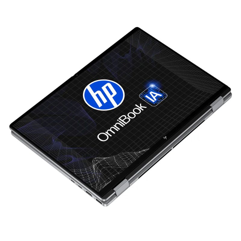 Laptop HP OmniBook 14-fk0074la 14" Touchscreen AMD Ryzen AI 7 350 24GB RAM 1TB SSD AMD Radeon W11 Home Plateada Teclado Español