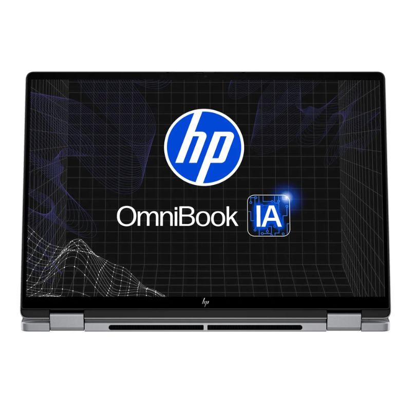 Laptop HP OmniBook 14-fk0074la 14" Touchscreen AMD Ryzen AI 7 350 24GB RAM 1TB SSD AMD Radeon W11 Home Plateada Teclado Español