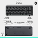 Teclado y Mouse Inalámbrico Logitech MK250 Bluetooth Negro Español 