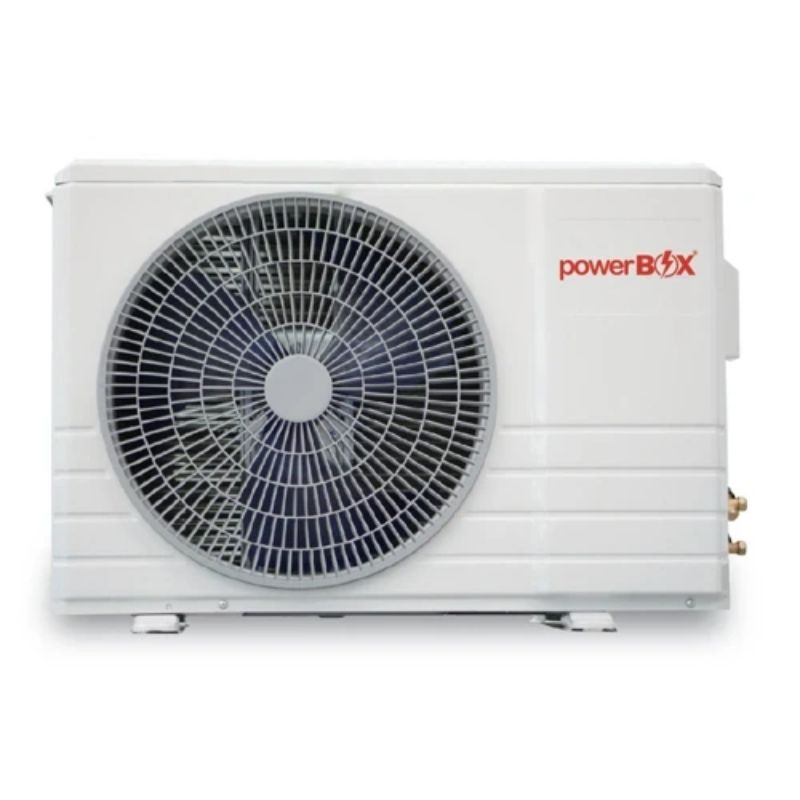 Combo Aire acondicionado PowerBox de 12,000BTU + Panel solar HiTek 600W + Brackets HiTek para techo inclinado
