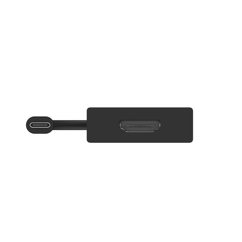 Adaptador Unno Tekno AD3001GY USB-C a HDMI 4K 60 Hz HDR con carcasa de aluminio