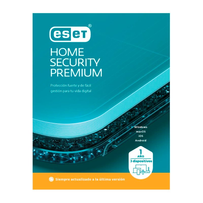 Licencia ESET Home Security Premium 3 Dispositivos 1 Año ESD ***FISICA***