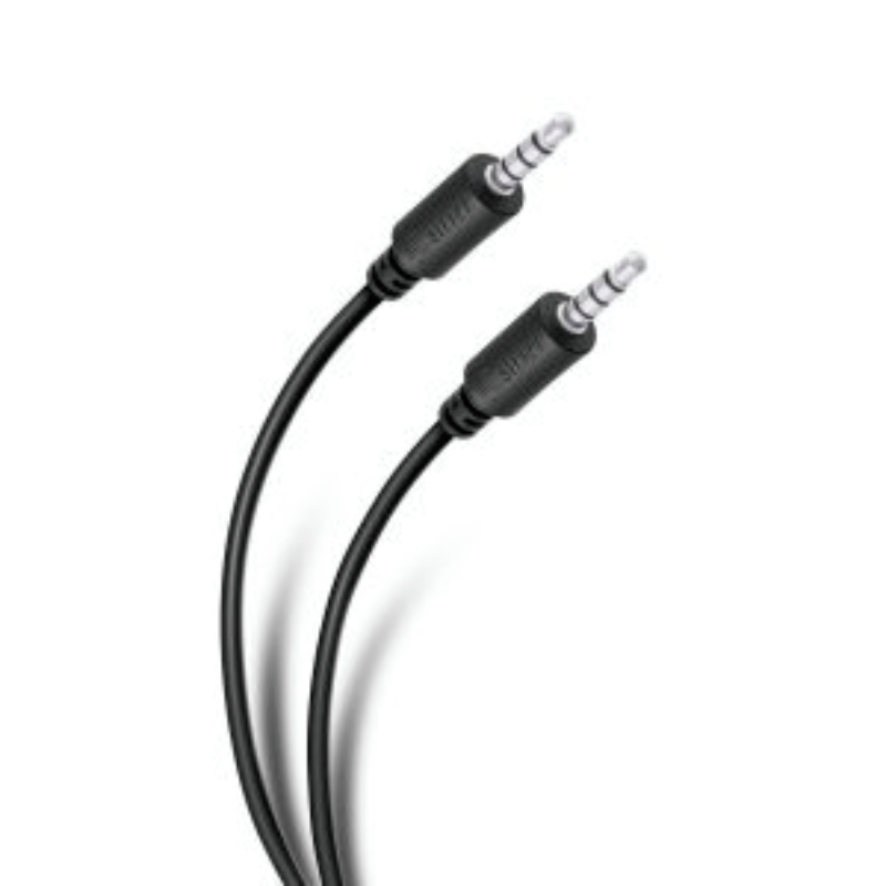 Cable de Audio 3.5mm Unno Tekno CB4052BK 3.5 Metros Negro