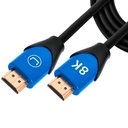 Cable HDMI 2.1 8K Unno Tekno CB4227BL 1.5 Metros Macho-Macho Negro