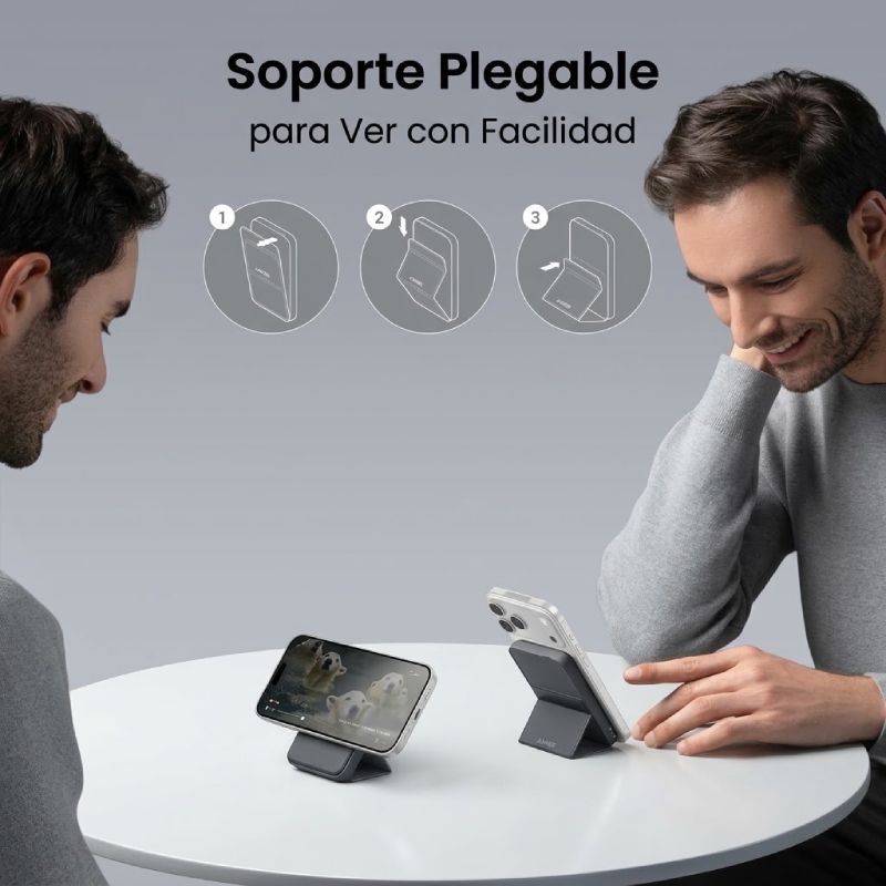 PowerBank Anker 622 Magnetic Battery (MagGo) 5000mAh USB-C/Inalámbrico Negro