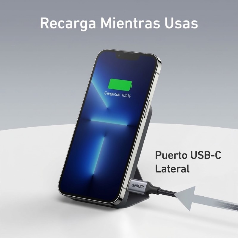 PowerBank Anker 622 Magnetic Battery (MagGo) 5000mAh USB-C/Inalámbrico Negro