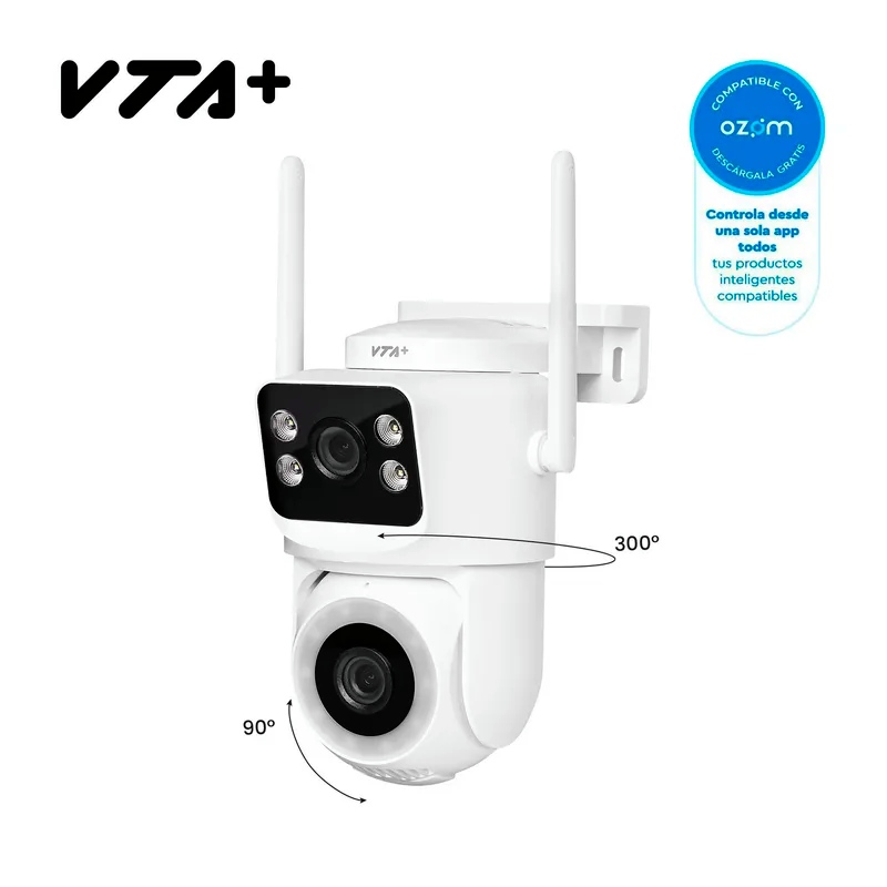 Cámara Inteligente VTA+ TWYX Doble Lente Exterior Wi-Fi con Movimiento 3K