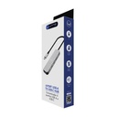 Hub UnnoTekno 4 Puertos USB-C 3.0 Negro