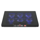 Base de enfriamiento Xtech XTA-161 para laptop hasta 17" con 6 ventiladores y LED azul