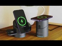 Estación de Carga Inalámbrica 3 en 1 Klip Xtreme PowerDesk Lite Negro