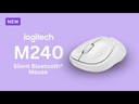 Mouse Inalámbrico Bluetooth Logitech M240 4000DPI Blanco