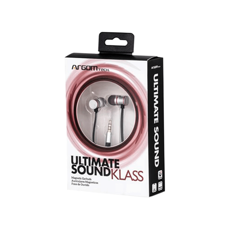 Audífonos Argom Ultimate Sound Klass 3.5mm con Micrófono Plateados
