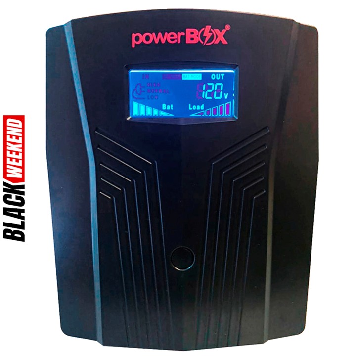 UPS 1500VA PowerBox PB15006LCD 900W 6 Tomas Nema