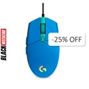 Mouse Óptico Gaming Logitech G203 LIGHTSYNC Azul 8000DPI 6 Botones