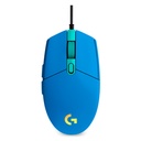Mouse Gaming Logitech G203 LIGHTSYNC Óptico 8000DPI 6 Botones Azul