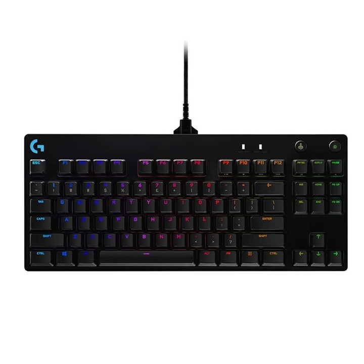Teclado Gaming Mecánico Alámbrico Logitech G PRO RGB Negro Inglés
