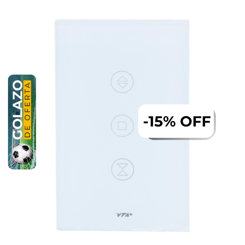 Interruptor Inteligente para Cortinas VTA Connect IOT Touch Smart Home Wi-Fi