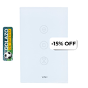 Interruptor Inteligente para Cortinas VTA Connect IOT Touch Smart Home Wi-Fi
