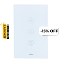 Interruptor Inteligente para Cortinas VTA Connect IOT Touch Smart Home Wi-Fi