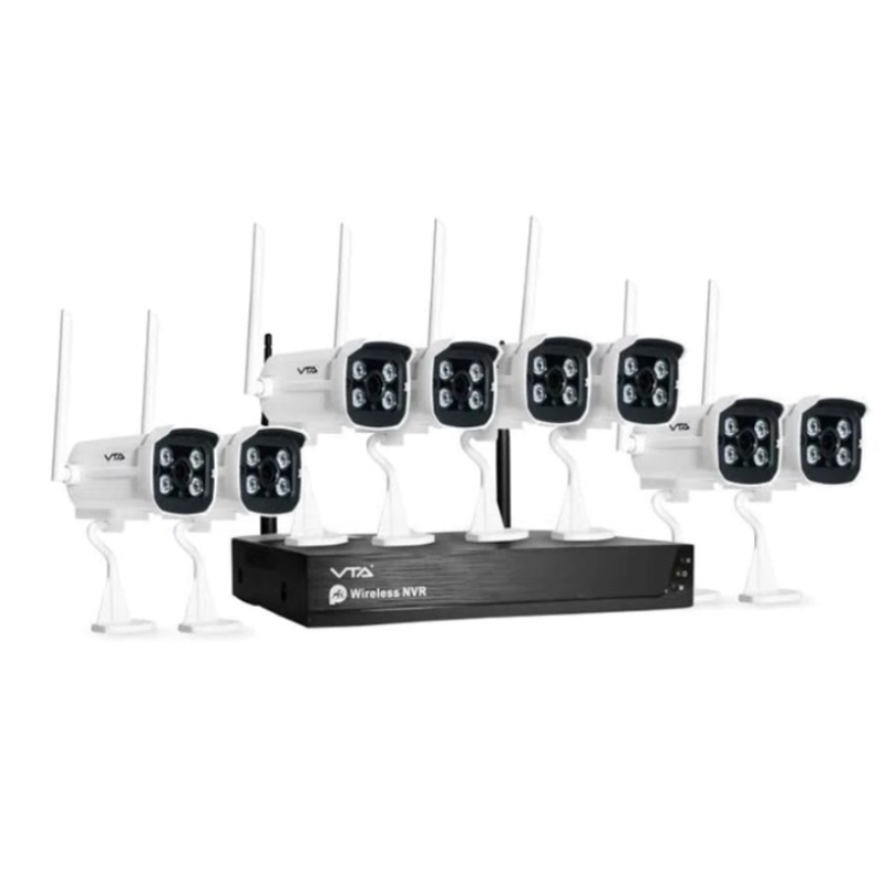 Sistema de Video Seguridad Inalámbrico VTA Smart Home Wi-Fi con DVR 1TB y 8 cámaras 1080P