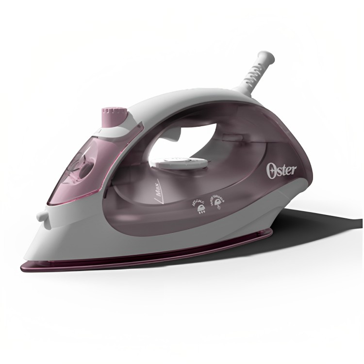 Plancha Oster Compacta  para Ropa de Vapor Suela Antiadherente Lila