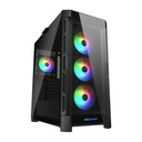 Case Gaming Cougar Duoface Pro RGB Media Torre Vidrio Templado E-ATX Negro (Sin Fuente)