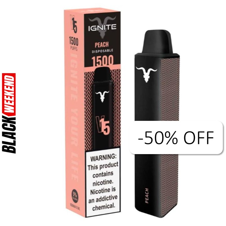 Vape Electronico Ignite V15 1500 Puffs Nic 5g Peach